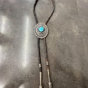  Tommy Singer Turquoise Bolo Tie Silver 0.925% 181.20g Necklace 