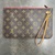 Louis Vuitton Neverfull Pouch/ Wristlet Monogram Red