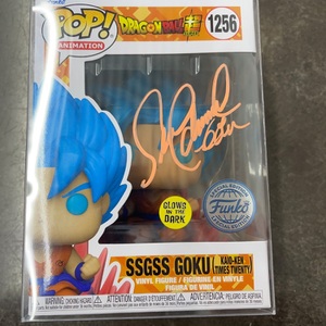 FUNKO POP 1256- SSGS GOKU (Signed by Sean Schemmel) PSA CERT : 2C85169 