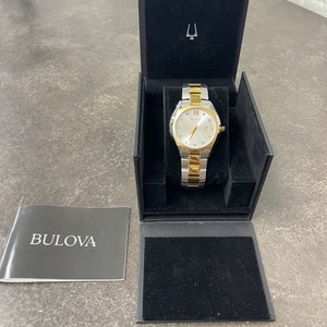 Bulova Men's Diamond Two Tone Stainless Steel Date 42mm 98FD125