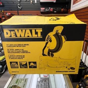 Dewalt DWS713 10 inch Coumpund Single Bevel Miter Saw Open Box