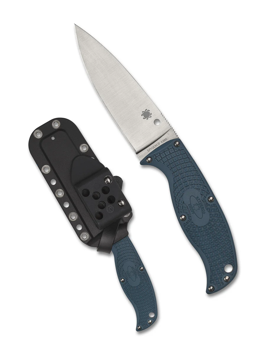 Spyderco Enuff 2 K390 Blue FRN Fixed Blade FB31PBL2K390