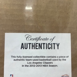 LOS ANGELES CLIPPERS FANATICS AUTHENTIC 14/250 LIMITED EDITION FRAME