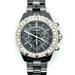 Chanel J12 41mm H1178 Diamond Bezel, Automatic Chronograph, Black Ceramic