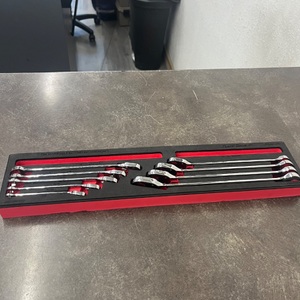  Snap On 9pc 1/4" up to 3/4" SAE Reversible Ratcheting Wrench Set  SOXRRSAE01FBR