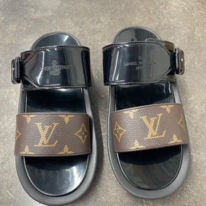 Louis Vuitton Brown Monogram Sunbath Slides 36