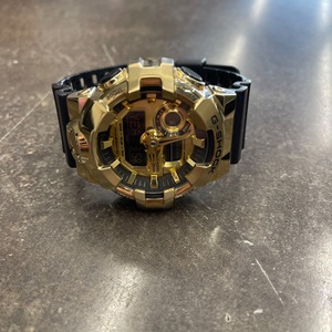 Casio G Shock GM700G-9A Quartz Gold Black Resin Analog