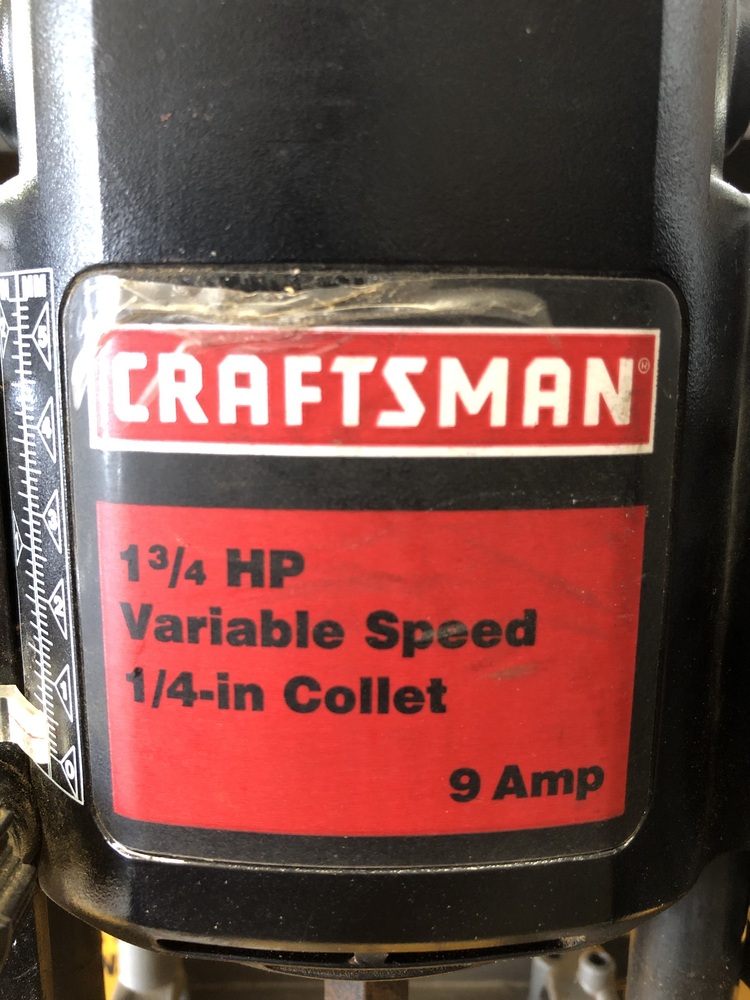 CRAFTSMAN CORDED 9 AMP 1/4" COLLET PLUNGE ROUTER 315.175070 Lambert
