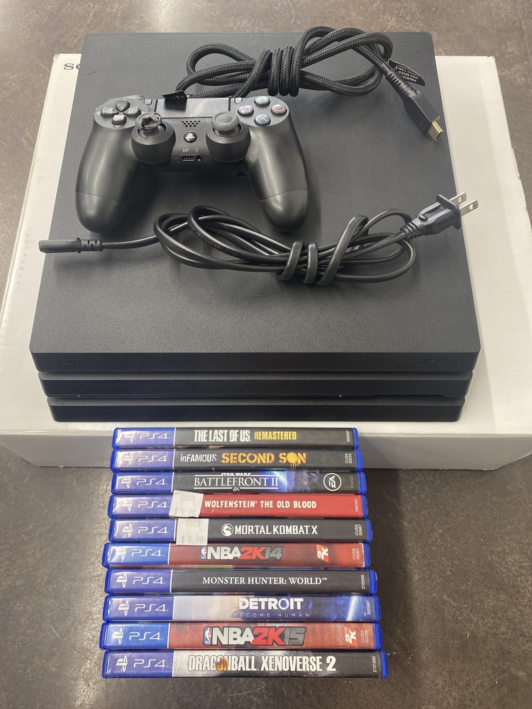 SONY PS4 PRO CUH7215B GAMING GAME CONSOLE WITH CONTROLLER, 10 GAMES