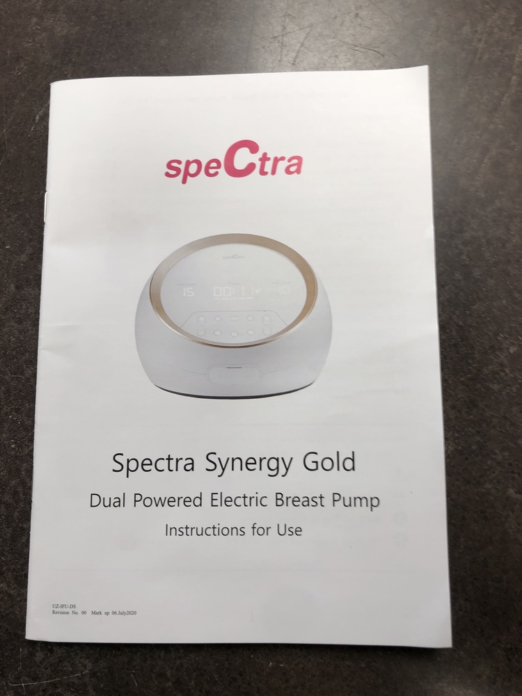 spectra synergy gold double adjustable electric breast pump