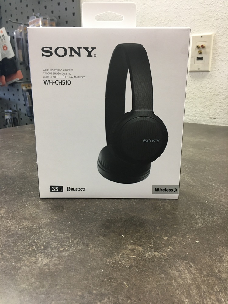 SONY WH-CH510 BLACK WIRELESS STEREO HEADSET WITH BLUETOOTH NIB ...