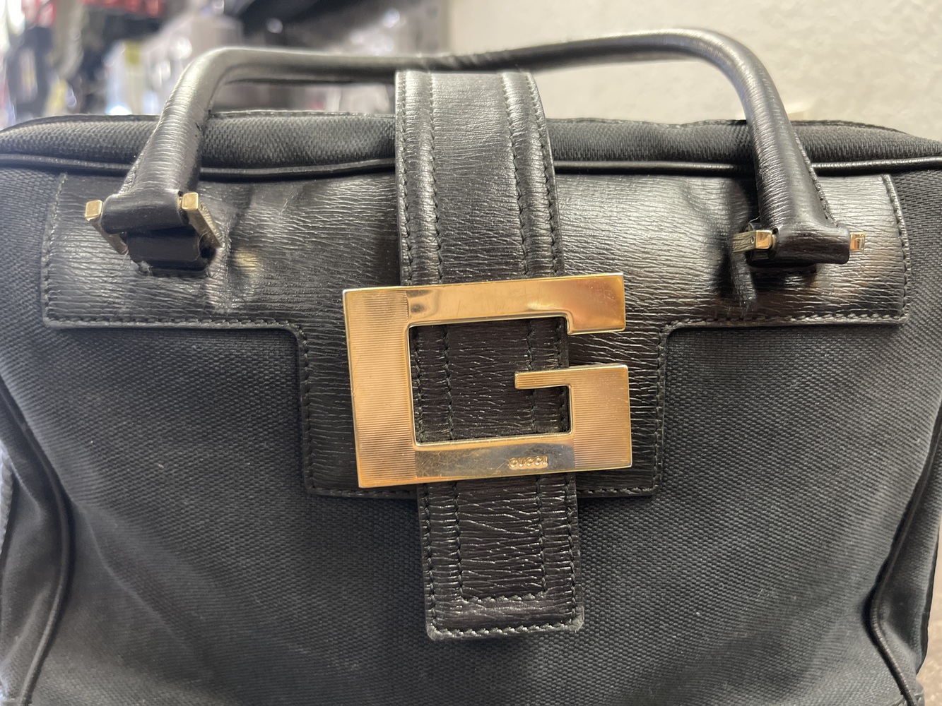 GUCCI SMALL HAND BAG BLACK Lambert Pawn Shop