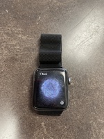 APPLE WATCH SERIES 3 WITH BLACK MENTAL BAND FOR PARTS. APPLE UPDATE NEEDED