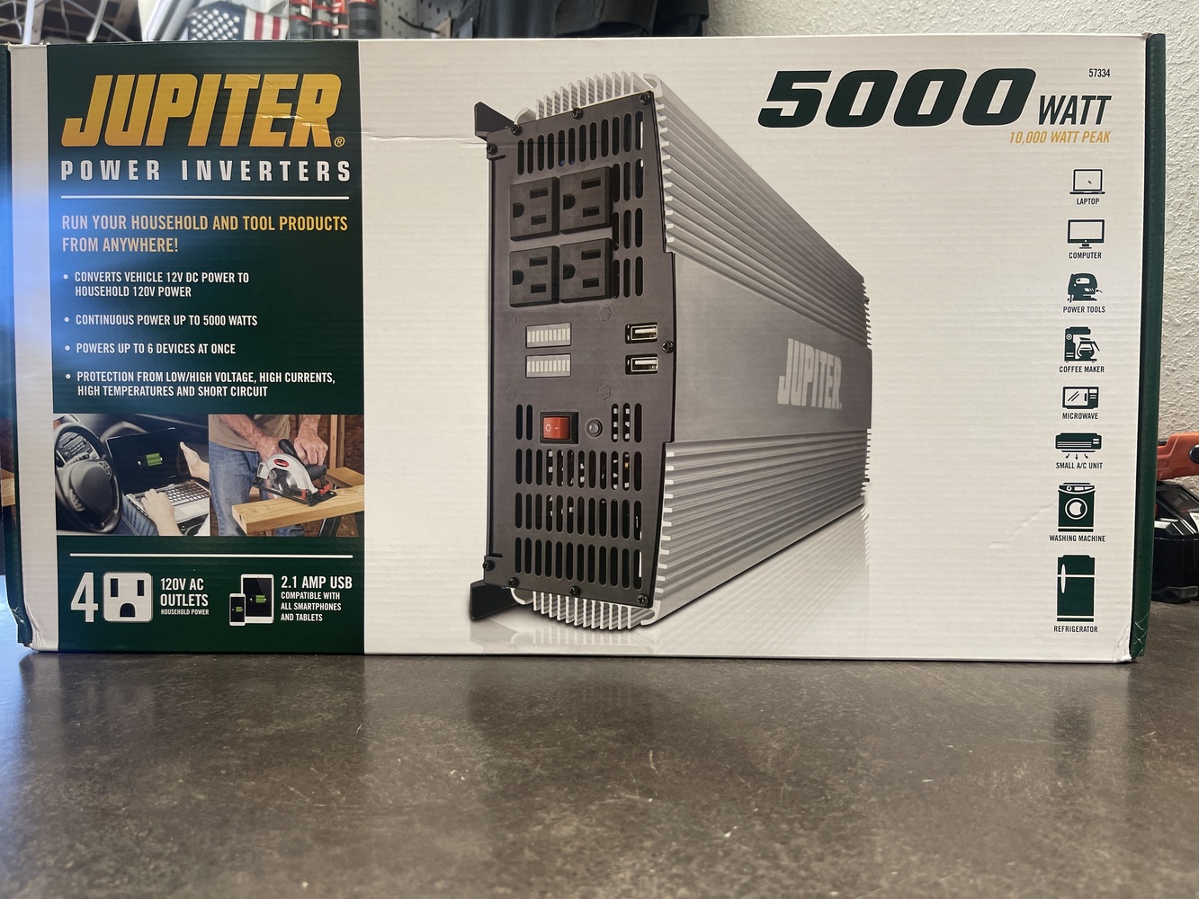 JUPITER 5000 WATT CONTINUOUS / 10000 WATT PEAK MODIFIED SINE WAVE POWER
